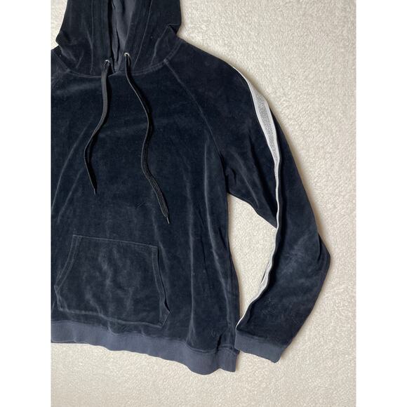 Jessica Simpson Women's Y2K Retro Kidcore Velvet Whimsygoth Hoodie Black L - Picture 3 of 10